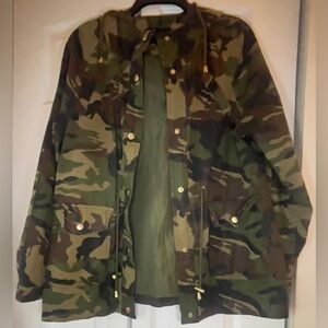Miss London Green Camouflage Jacket